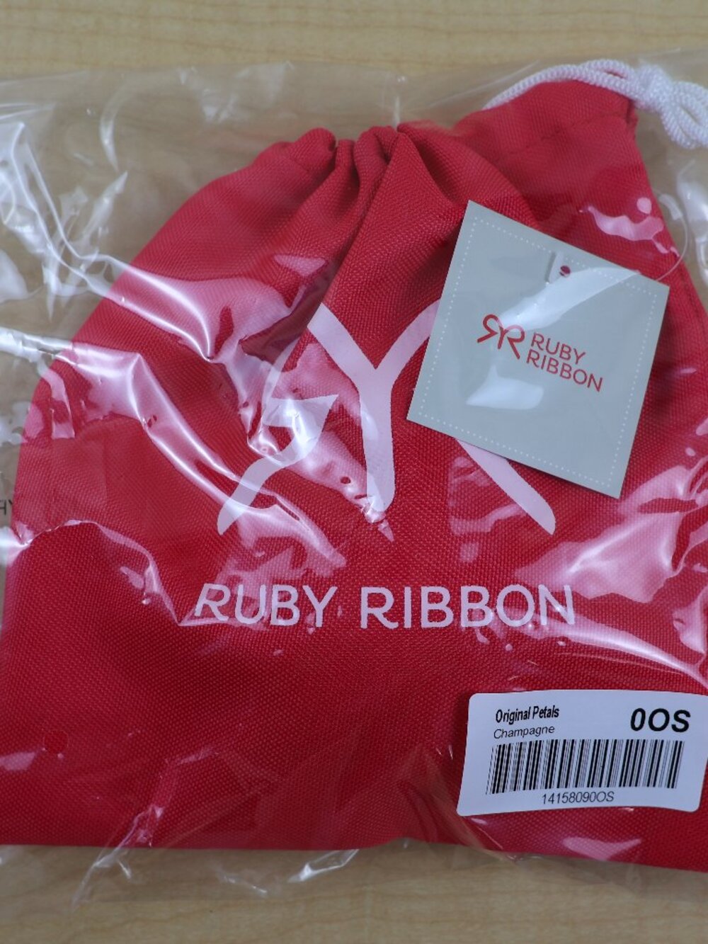 Ruby Ribbon Original Petals Champagne Beige Size 0OS Size C & Below NWT